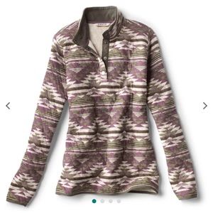 Orvis Outdoor Quilted Snap Sweatshirt / Sweater